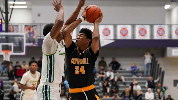 Cathedral vs Centerville Indiana boys basketball December 3 2022 Tyler Hart 12440